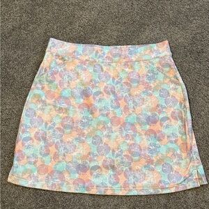 Peter Millar Women’s Golf Skort Medium Pastel Abstract Print UPF Pockets